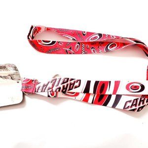 CAROLINA HURRICANES LANYARD DOUBLE SIDED STYLE WITH CLIP MULTI TEAM LOGO